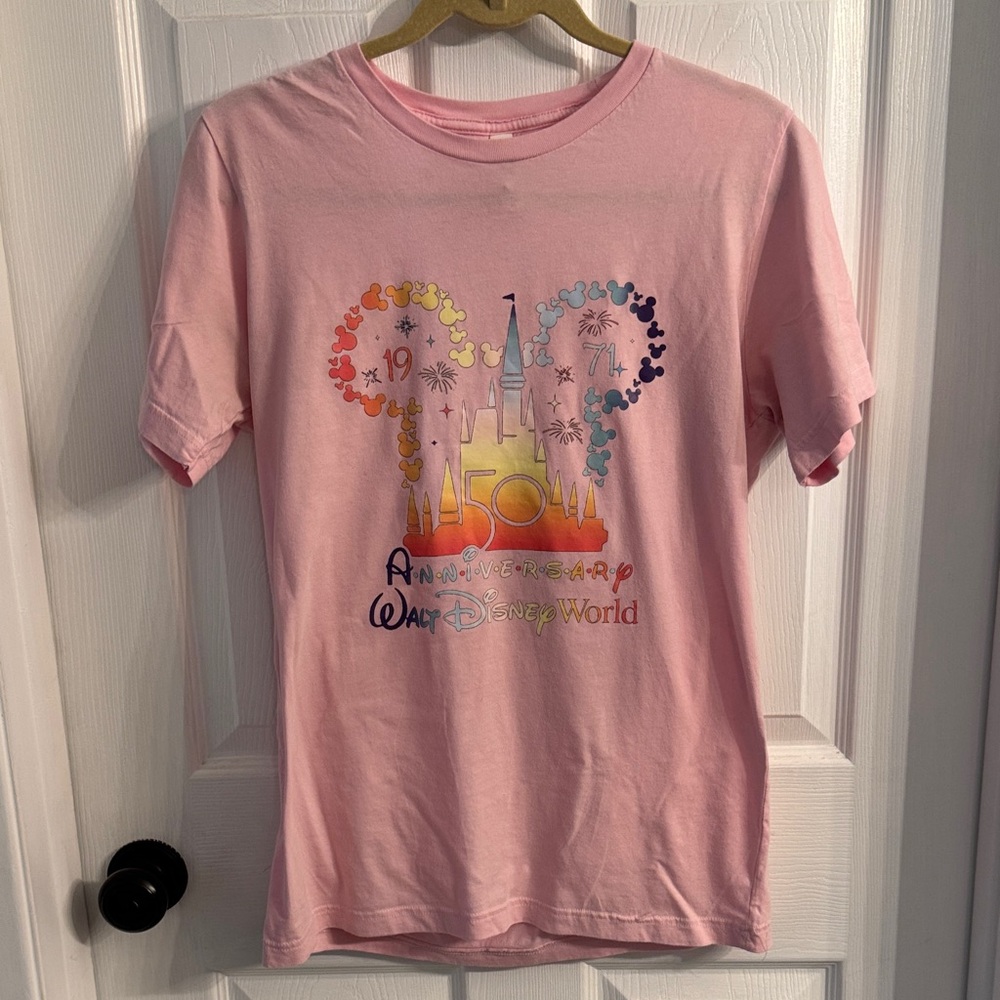 Bella Canvas Pink Disney Anniversary Tee
